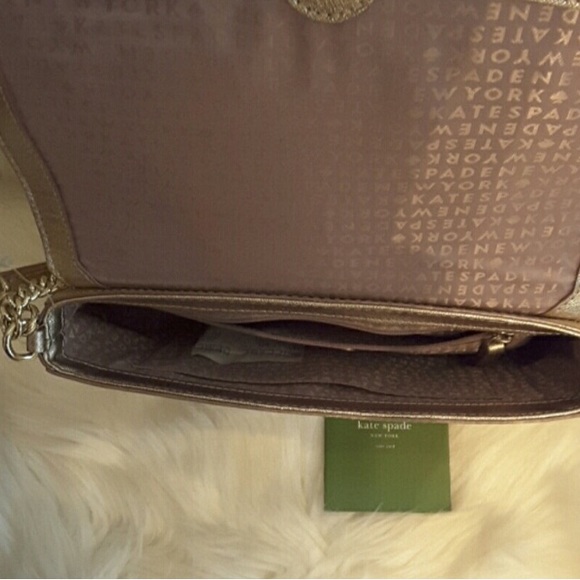 NWT Kate Spade ♠️ Greer Crossbody Rose Gold Saffiano Leather - Picture 12 of 13